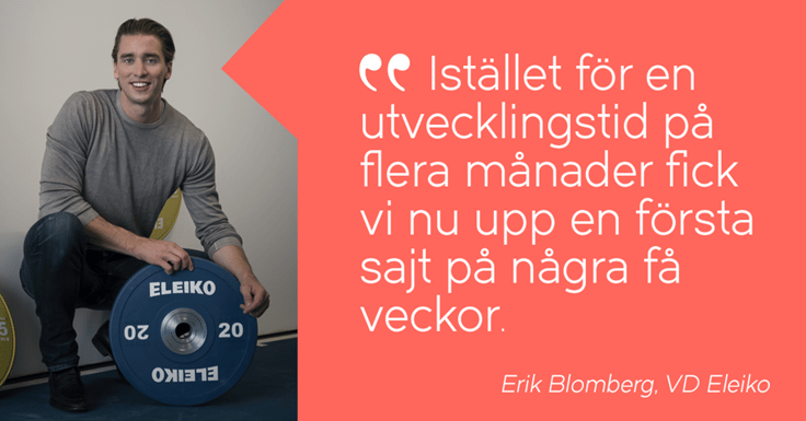 Eleiko hjälper människor bli starkare och prestera bättre med Litium