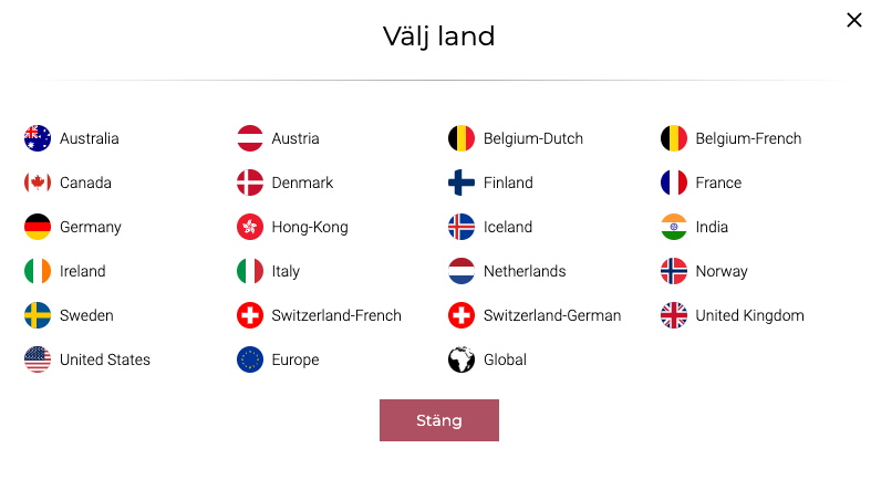 Globalization online - an image of different countries and markets.